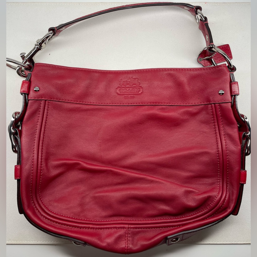 Coach Zoe hobo leather shoulder bag